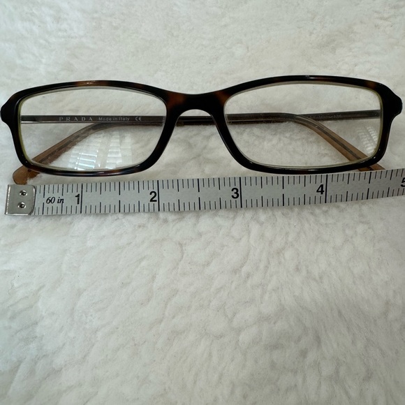 Vintage PRADA readers in olive green/brown tortoise. Made in Italy. - Picture 9 of 11